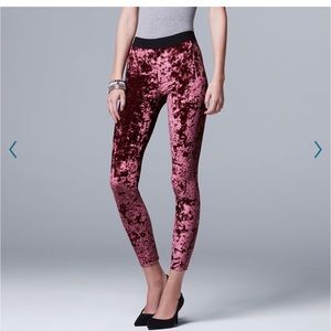 Women’s Simply Vera Velvety Crushed Leggings